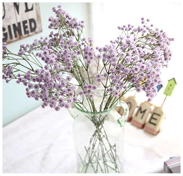 Artificial Flowers Gypsophila Wholesale Wedding Flowers Silk Single Real Touch PU Home Party Living Room Decorative Flowers Wreaths