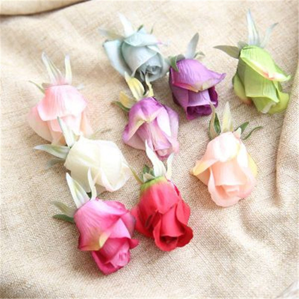 50pcs High Quality Rose Artifical Flowers Home Decoration Silk Flowers Head for Wedding Party Decorative Fake Wreaths Free Shipping H82