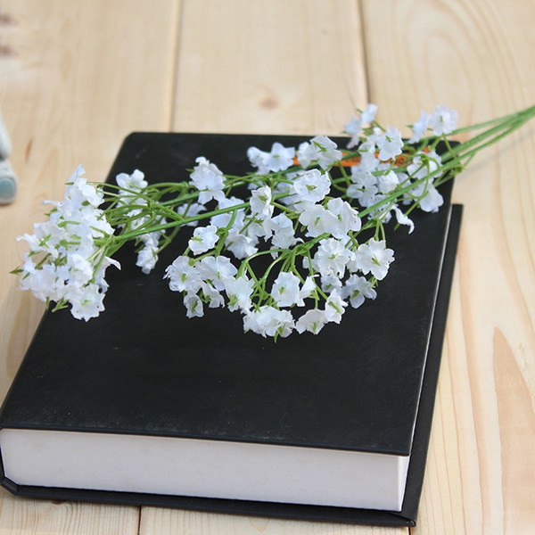 40cm Length Gypsophila Silk Baby Breath Artificial Fake Silk Flowers Plant Real Touch Flower For Wedding Party Home Decoration