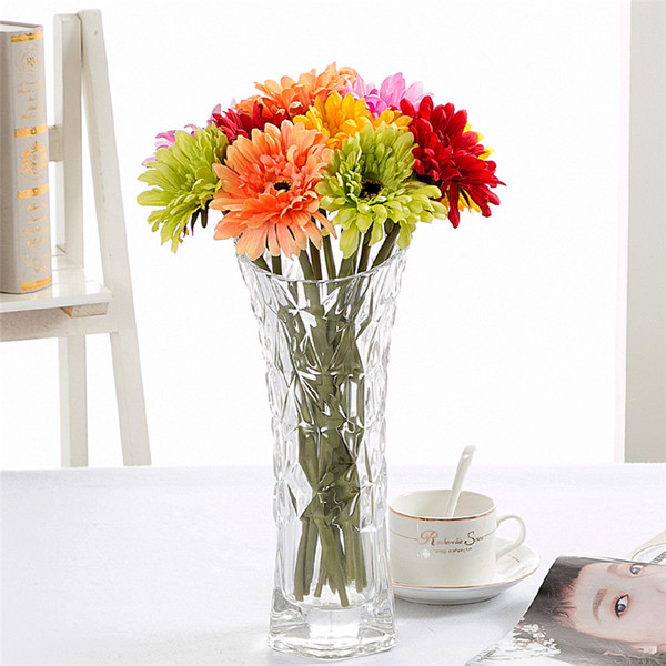 2017 Party decoration creative PU Gerbera flowers Festive Supplies Artificial flower bouquet home Decoration high quality flower wholesale