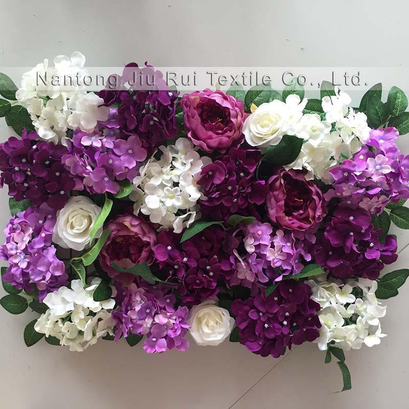 2017 New Design Free Shipping 4 pcs / Lot Wedding Stage Artificial Befutiful Silk Flower Wall Backdrop Decorative Flower