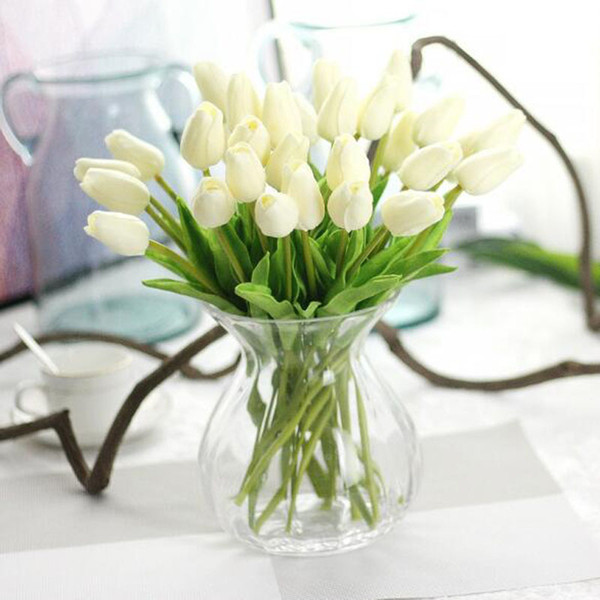 Tulip Mini Artificial Hydrangea Flower Fake Silk Flowers For Wedding Flowers Home Party Decorative Flowers Plant Shipping By DHL