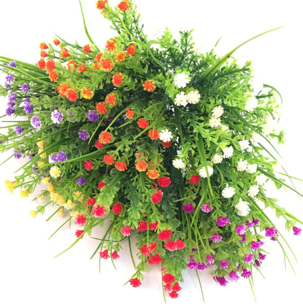 Decorative display bouquet simulation water grass full of stars green grass hot sale small flowers wholesale factory direct sales