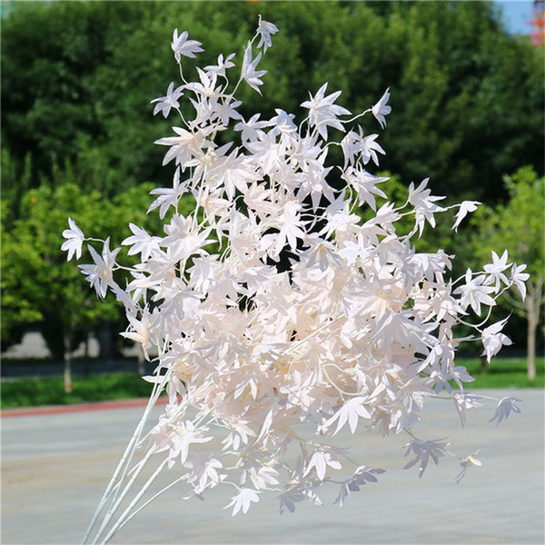 Artificial Silk Maple Leaf Artificial Flower Green Plant Decor for Home Party Christmas Garden Ceiling decor Maple Leaves Plant Wall Decor