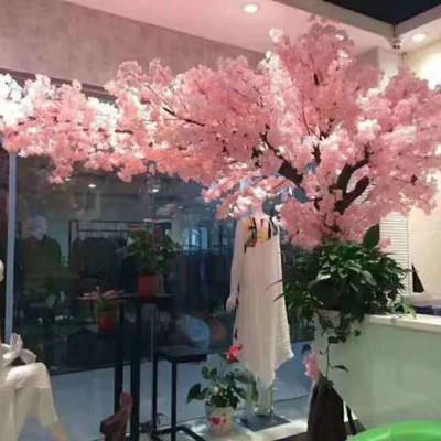 5pcs Single Branch 4 forks Artificial Cherry Blossom Branch Silk cloth Flower Plant For Wedding Party Decors White Pink Champagne