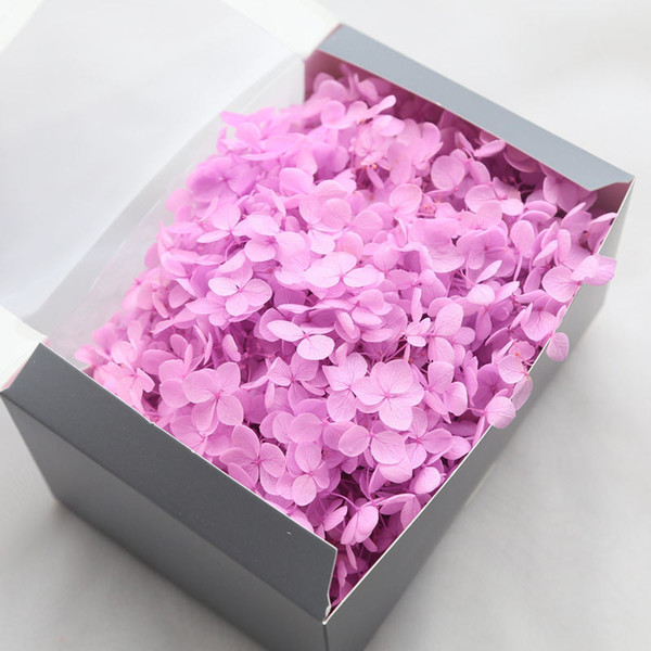 30pcs Eternal Life Hydrangea Flowers Preserved Flower Artificial Wedding Party Home Hotel Decoration Diy Bouquet Project Accessory