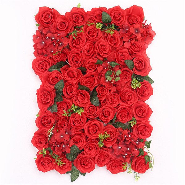 flower wall 40x60cm silk rose artificial flowers wedding decoration high quality romantic for wedding background decoration wedding favor