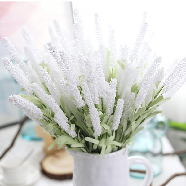 New Arrival Home Decoration 8 Branches Artificial Lavender Flower Artificial Flower For Wedding Party Home Festival Decoration