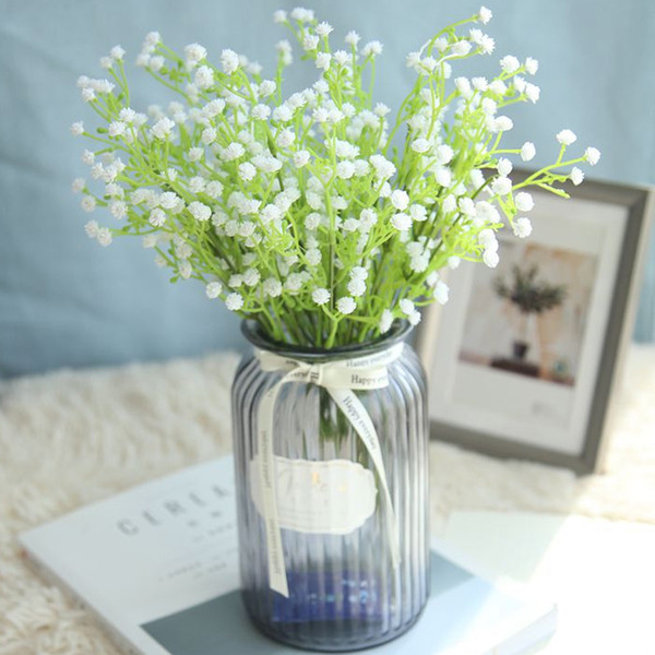 Artificial Wedding Flowers Decoration fake Babysbreath flowers White Wedding Bouquet Artificial Gypsophila paniculata Office decoration flow