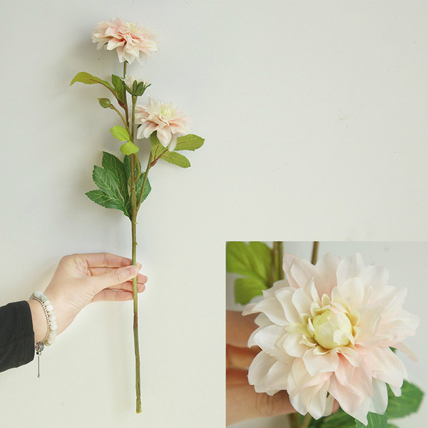 Artificial dahlia silk flowers for home decoration wedding wall marriage holding flowers road lead flower wall plant fake flores