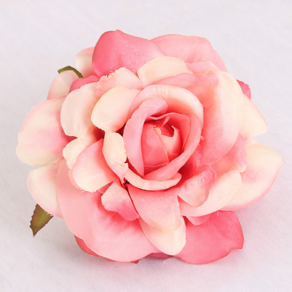 16 pcs/lot Artificial classic rose silk flower head Multicolor wedding decoration wreath diy fake flower home decoration Accessories