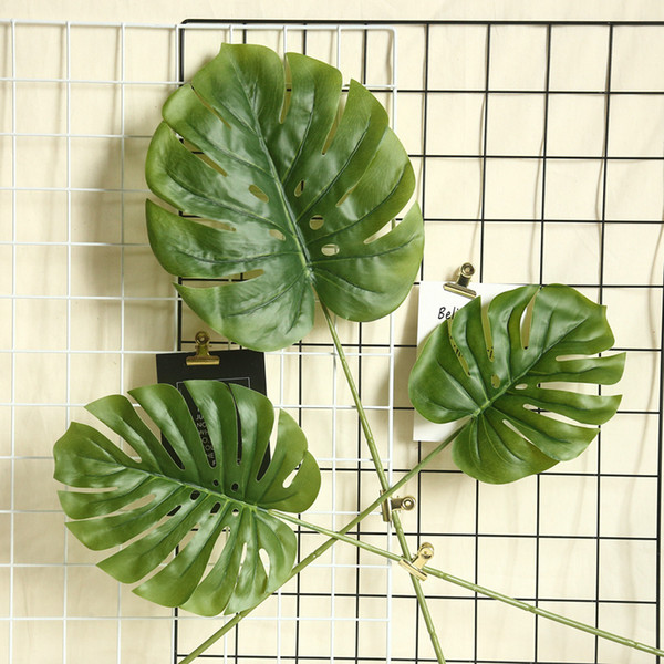 Artificial turtleback leaf spring rain money leaf home backyard decor accessories fake plants decoration wedding plant wall