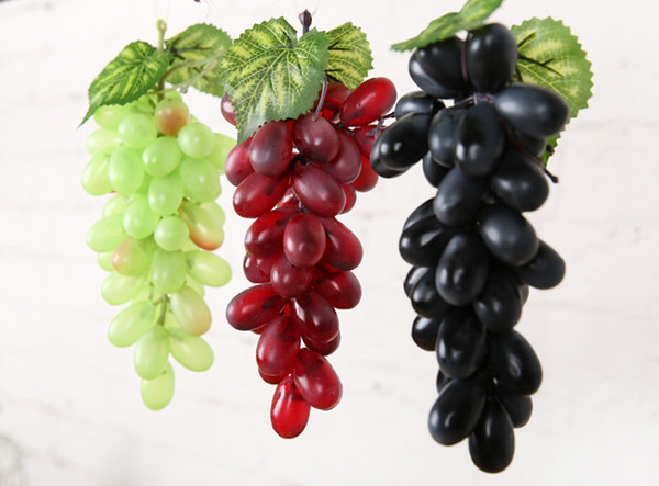 Artificial Fruit Grapes Plastic Fake Decorative Fruit Bunches Lifelike Home Wedding Party Garden Decor mini simulation fruit vegetables