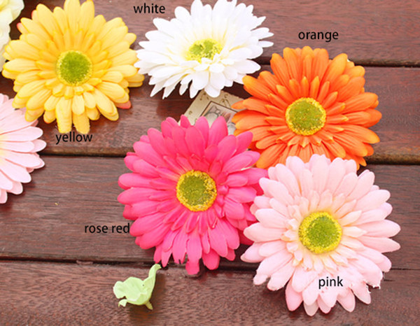 12CM diameter free shipping artificial african chrysanthemum daisy flower head used for wedding car/wall/hat/hair or garden ornament large