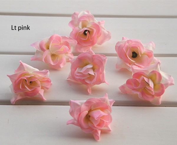 DIA:4.5cm/1.78inc wholesale 50PCS free shipping emulational silk rose flower head for home,garden,wedding,or hat or dress decoration holiday