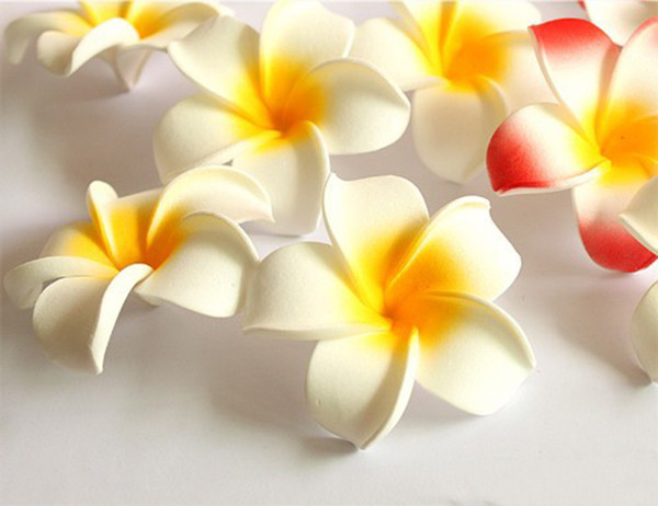 50PCS free shipping 7cm/2.75inch wholesale emulational silk plumeria head for home,garden,wedding,or headwear or dress holiday decoration