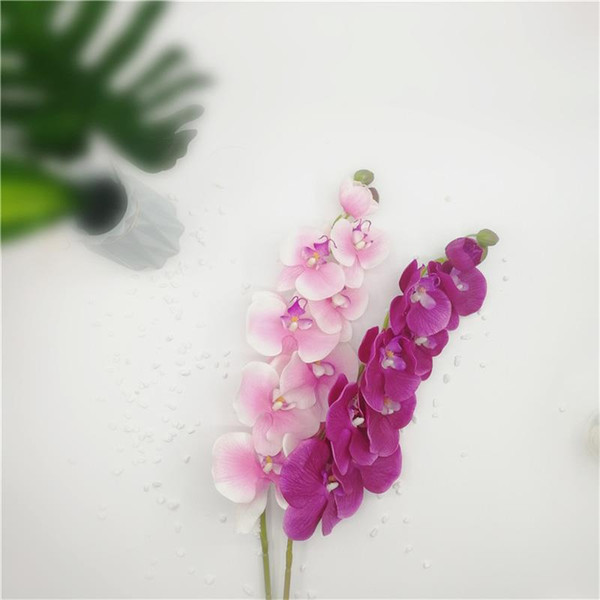 Fashion Orchid Artificial Flowers Orchid Silk Flower Bouquet Phalaenopsis DIY Artificial Butterfly Wedding Home Decoration