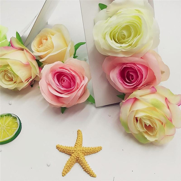 Artificial Flowers Rose Silk Flowers Artificial Flower Heads Home Decor Wedding Favors DIY Decoration Wedding decorations