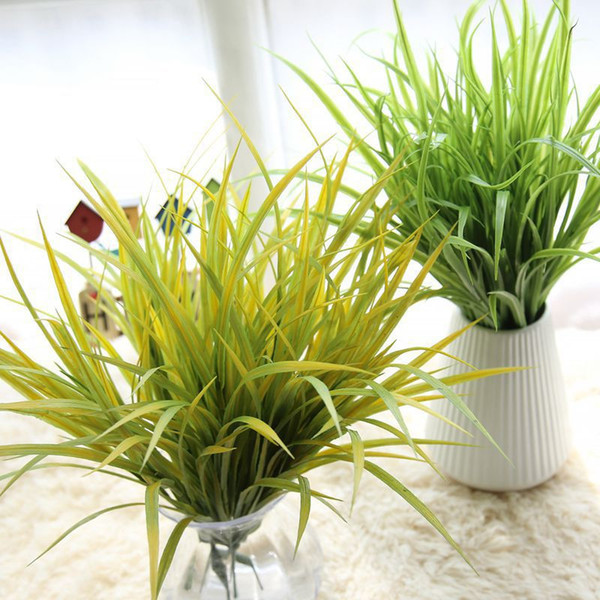 56cm Artificial Green Fall-color Plants 5 forks Sword Orchid Flower Leaves Simulation Flowers Wedding Home Decoration