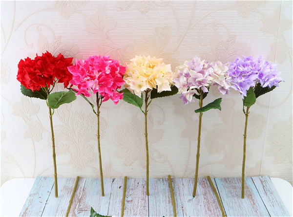 New Single Korean Hydrangea Home Wedding Set Hydrangea Simulated Wedding Decoration Fake Flowers Home Decor Silk Hydrangeas