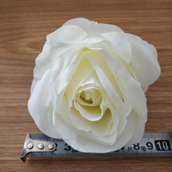 10cm Artificial Flowers Silk Roses Heads For Wedding Decoration Party Fake Scrapbooking Floral Wreath Home Accessories