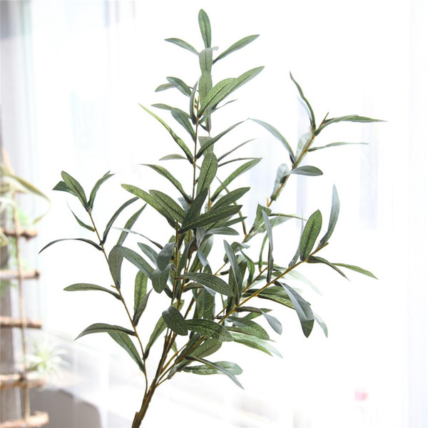 LIN MAN High imitation olive branch Artificial Olive plant leaves Living room flower decorations for wedding party photography