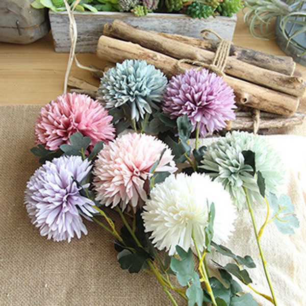 LIN MAN Artificial Silk Dandelion Flowers Wedding Party Decor Simulation Flower Office decoration Silk FlowersHome Furnishing furnishings