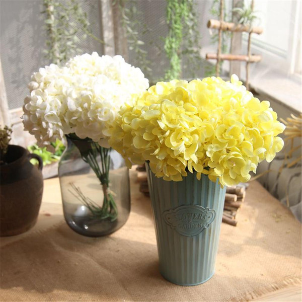 colorful decorative flower for wedding party luxury artificial Hydrangea Bouquet silk DIY flower decoration for home wedding