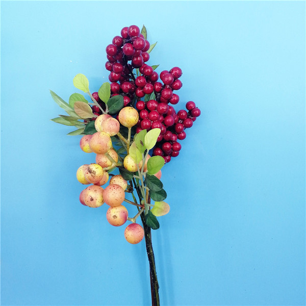 1piece Artificial Berry Stamen Berry Flower, Fake Flowers For Wedding Decoration DIY Scrapbooking Wreath