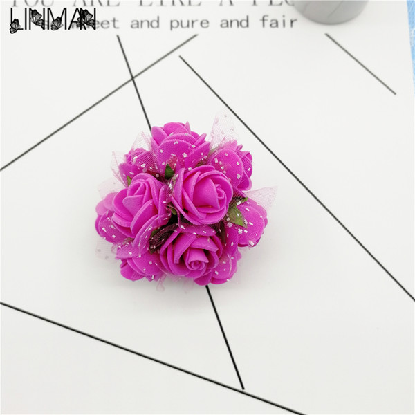 144Pcs/lot 2cm PE Foam Rose Artificial Silk Flower Heads Use For Home Garden DIY Wreaths Wedding Decoration Supplies