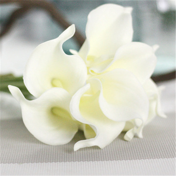 34.5cm Long PU Mini Calla Lily Flowers Bride Bouquet/Wedding Flower Imitation Flower Wedding Flower Decoration