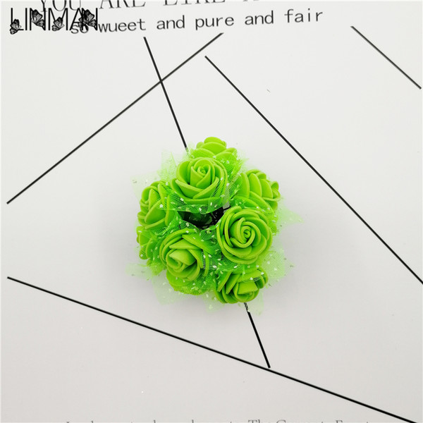 144Pcs Mini Artificial Fake Small Rose Flower Handmade Satin Rose Head Wedding Scrapbooking Decoration Sewing Supplier DIY