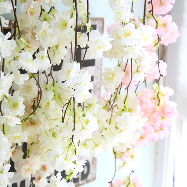 53.15'' CHERRY BLOSSOMS FLOWER PLANT WALL