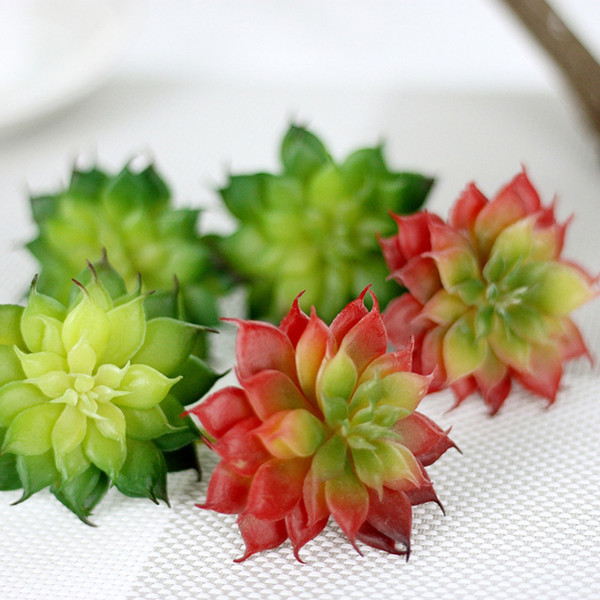 UBIZ Artificial Succulent lotus plants micro-landscape home decoration flower craft ornaments office table accessories mini plants