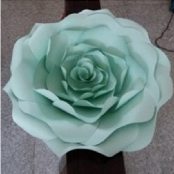 Latest DIY half Made 1 piece Wall Mounted Giant Paper Flower For Wedding Backdrops Winter Onederland Centerpieces Engagement Deco Babyshower