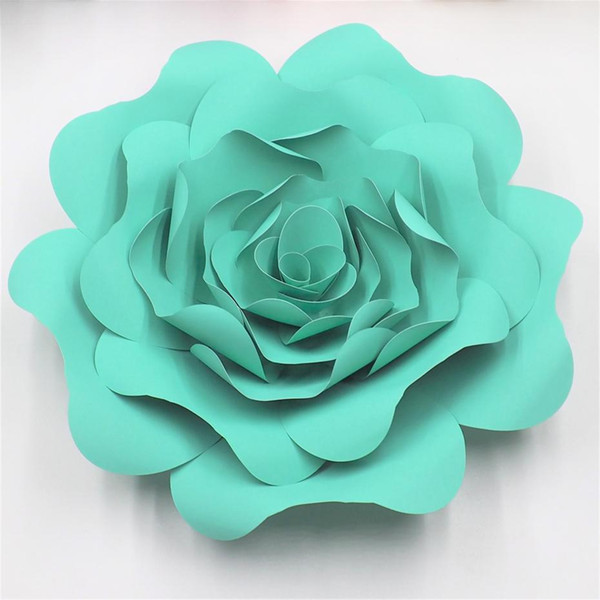 DIY Half Made Giant Paper Flowers For Wedding & Event Backdrops Deco Baby Nursery Fashion Show Video Tutorials 5 Sizes