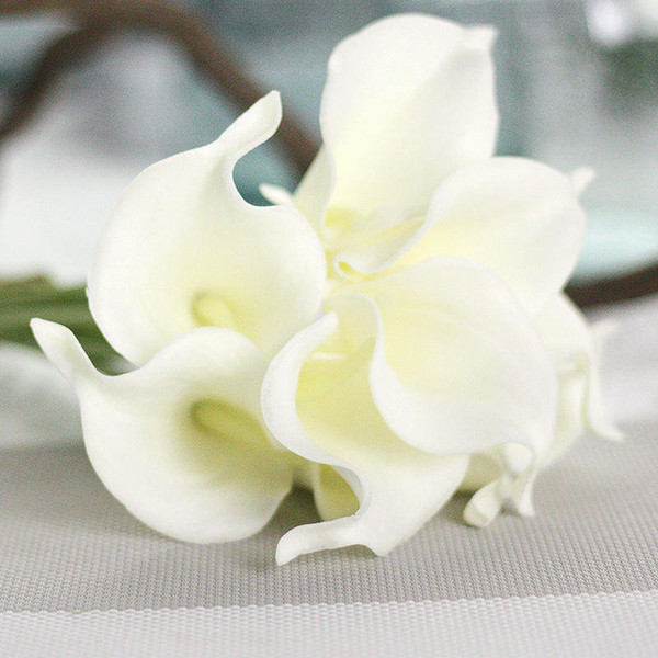 Artificial Flowers Cheap PU Calla Lily for Home Decoration Wedding Party Supplies Bridal Bouquet Artificial Flowers