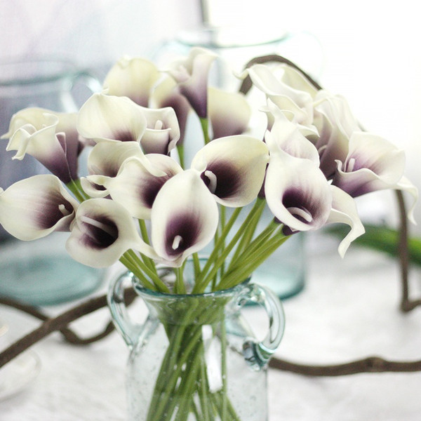 Calla Lilies Real Touch Flowers For Wedding Bouquets Centerpieces artificial flowers for wedding Office decoration flowers