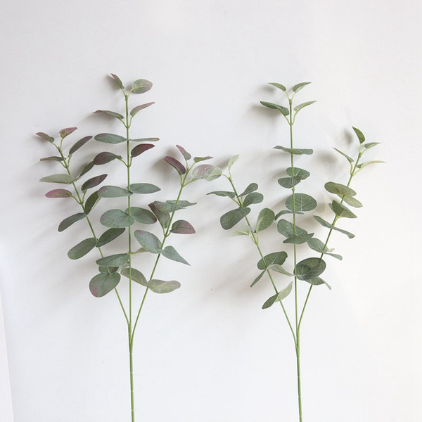 2019 new Artificial Silver Dollar Eucalyptus Leaf For silk Flowers Household Store Dest Rustic Decoration Clover Plant