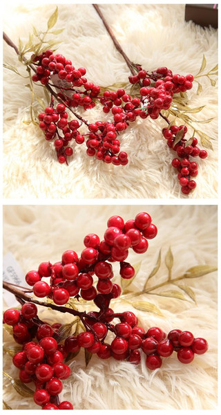 Artificial berry Decorative Fruit Berry Flower Bud foam Flowers Fruits For Wedding Home Party Decoration Artificial Plants