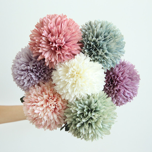 Artificial dandelion flower pastoral freshness style silk flower wedding decoration for home party hotel garden decor