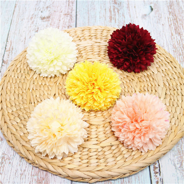 Dandelion Flower Heads New Style Dandelion Table Tennis Chrysanthemum Head Wedding Artificial Flowers Silk Flower Props