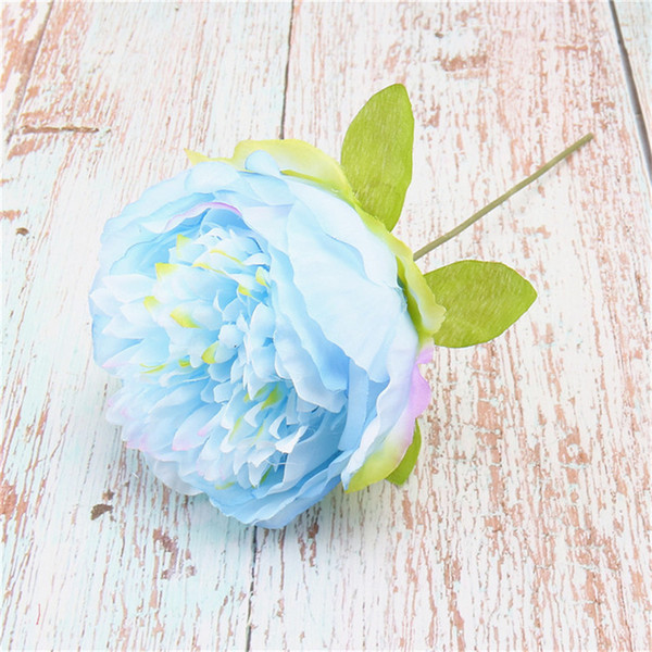 2019 New European-style handheld peony flower head simulation wedding photography props peony flowers silk flowers party supplies