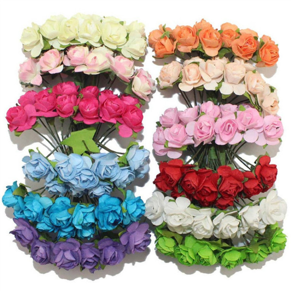 Simulation roses wedding paper flowers festive supplies special flowers home decoration paper flowers in the rose