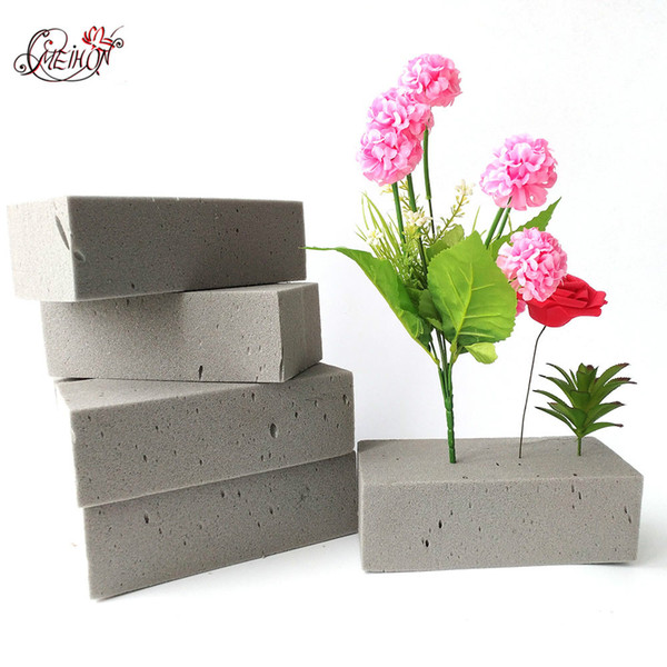 1 PCS Artificial Flower floral foam Can't Absorb Flower mud Handle Bridal Floral Foam Wedding Flower Holder