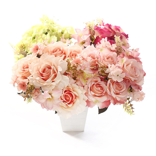 Vivid Artificial Beautiful roses decorative flower artificial flowers For wedding decoration Party Decoration and home decoration