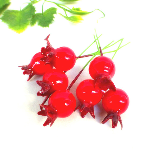 50pcs Artificial flowers fruit vegetable Fake berry model Photography props Fruit plate decoration Crafts Christmas decoration