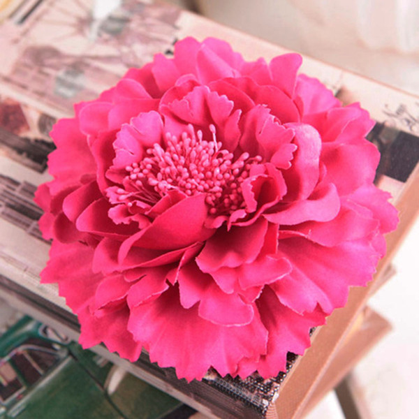 13cm High quality Large Silk Peony Flower Heads Wedding Party Decoration Artificial Simulation Silk Peony Camellia Rose Flower Wall Wedding