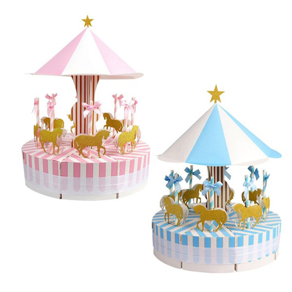 Romantic Carousel Candy Box Wedding Favors and Gifts Souvenir for Guest Party Favors Gift Candy Box Birthday& Wedding Decorations Gifts Box