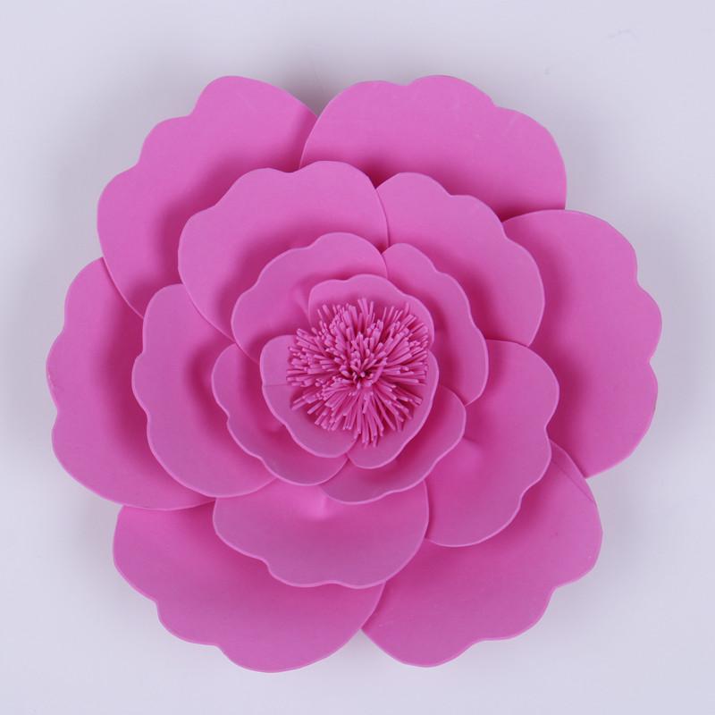 Handmade Foam Paper Flower For Wedding Backdrops Party & Event Backdround Decoration Stage Deco Windows Display Different sizes